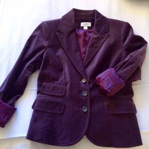 💜Loft Purple Velvet Jacket💜